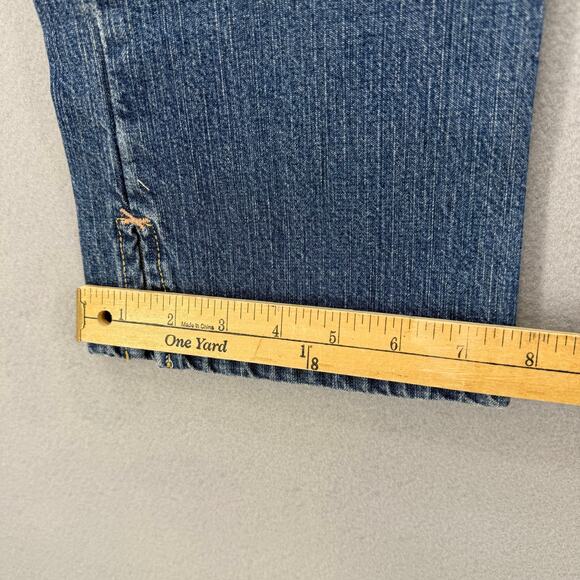 Levi Strauss Signature Jeans Women's 8 Blue Carpi Patch Pockets Y2K Preppy EUC - Picture 11 of 11